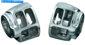 N[p[c NCR1747N[XCb`nEWOJo[\tg_CiX|[cX^[2011-2015 Kuryakyn 1747 Chrome Switch Housing Covers Softail Dyna Sportster 2011-2015