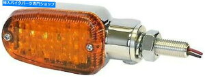 N[p[c KS 26-7701CMhbgLED}[J[CgN/Ao[i26-7701CMj3C[ K & S 26-7701CM DOT LED Marker Lights Chrome/Amber (26-7701CM) 3 wires