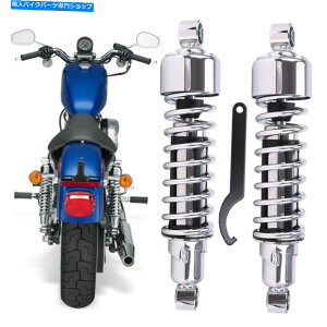 �N���[���p�[�c �y�A11.75 "Harley Sportster FXR Super Glide Iron 883�̂��߂̃N�������A�V���b�N�t�B�b�g Pair 11.75" Chrome Rear Shocks Fit For Harley Sportster FXR Super Glide Iron 883