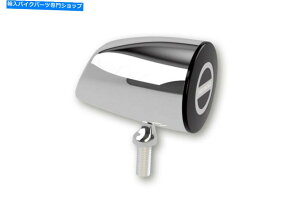 クロームパーツ ハイセンダクロムロケットクラシックレッドLEDテールブレーキライトユニバーサルM8 255-343 Highsider Chrome Rocket Classic Red LED Tail Brake Light Universal M8 255-343