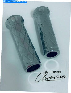 �N���[���p�[�c �уp�^�[��2008-2012��ؔ��l�̗ь�̃N���[���O���b�v HAYABUSA CHROME GRIPS WITH DIAMOND PATTERN 2008-2012 SUZUKI HAYABUSA�y���s�A���i�z