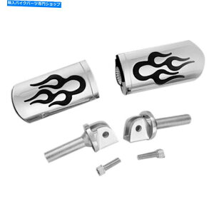 N[p[c Suzuki Boulevard 2005-2019 Show Chrome FlameXC_[PEGVXe For Suzuki Boulevard 2005-2019 Show Chrome Flame Slider Peg System