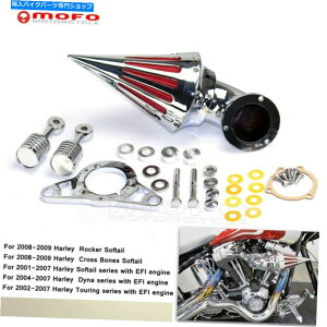 N[p[c n[[\tg_Cic[O[hOCh̃XpCNR[GAN[i[zCtB^[ Spike Cone Air Cleaner Intake Filter For Harley Softail Dyna Touring Road Glide