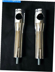 N[p[c 6 "N[ς݃JX^XvK[CU[HDn[[DNA Pawhco UltimaBgbv{g 6" CHROMED CUSTOM SPRINGER RISERS HD HARLEY DNA PAUGHCO ULTIMA HIDDEN TOP BOLTS