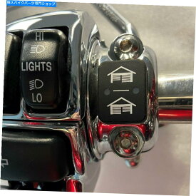 クロームパーツ ハーレーデュアルガレージドアオープナー（グリップスイッチ）2014-2016クロムのツーリングモデル Harley Dual Garage Door Opener (Grip Switch) 2014-2016 Touring Models in Chrome