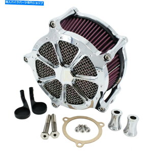 N[p[c n[[\tggD[OXg[gOCĥ߂CNCN[GAN[i[ێtB^[Lbg CNC Chrome Air Cleaner Intake Filter Kit For Harley Softail Touring Street Glide