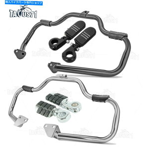 N[p[c ЂGWK[hNbVo[tbgyO̓n[[_CiXg[g{u[C_[ Mustache Engine Guard Crash Bar Foot Pegs For Harley Dyna Street Bob Low Rider