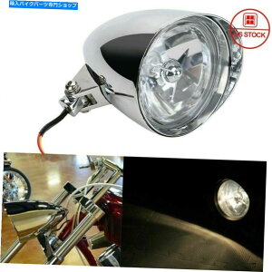 N[p[c 5-3 / 4 "60 / 55W Chrome Briet Tri-Bar H4wbhCgSoftail Deuce FXSTD 5-3/4" 60/55W Chrome Billet Tri-Bar H4 Headlight For Harley Softail Deuce FXSTD