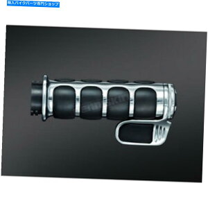 N[p[c NALubN/N[v~AISOObvW /֊s`ꂽXbg{X - 6342 Kuryakyn Black/Chrome Premium ISO-Grip w/Contoured Throttle Boss - 6342