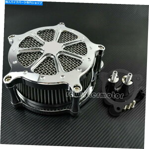 N[p[c N[GAN[i[O[̋zCtB^[tBbgn[[c[OTrike 2008-2016 Chrome Air Cleaner Gray Intake Air Filter Fit For Harley Touring Trike 2008-2016