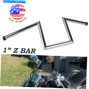 N[p[c Chrome 1 "Zo[nho[Ypn[[JX^`bp[\tg_CiXL Sportster Chrome 1" Z Bars Handlebars For Harley Custom Chopper Softail Dyna XL Sportster