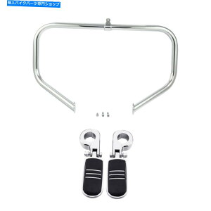 N[p[c N[nCEFCGWNbVo[w /tbgyOtBbgn[[[hOCh2009-2021 Chrome Highway Engine Crash Bar w/ Footpegs Fit For Harley Road Glide 2009-2021