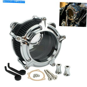 N[p[c n[[c[O[hLO_Ci\teĈ߂̃NAN[GAN[i[ێtB^[ Clear Chrome Air Cleaner Intake Filter For Harley Touring Road King Dyna Softail