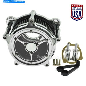 N[p[c n[[_Ci\tgc[Ô߂̃NAN[GAN[iێGAtB^[tBbg Clear Chrome Air Cleaner Intake Air Filter Fit For Harley Dyna Softail Touring