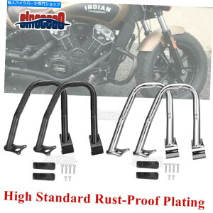 N[p[c ubNN[tgGWK[hnCEFCNbVo[ Black Chrome Front Engine Guard Highway Crash Bar For Indian Scout Sixty Bobber