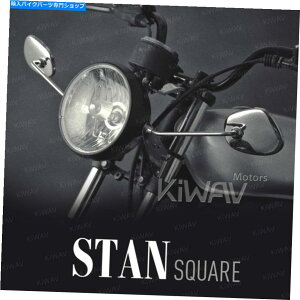 N[p[c Kiwav~[X^XNGAN[wbhvTCh}EgtBbgBMW R25 / 2/3 KiWAV mirror Stan square chrome headlamp side mount fits early BMW R25 /2 /3