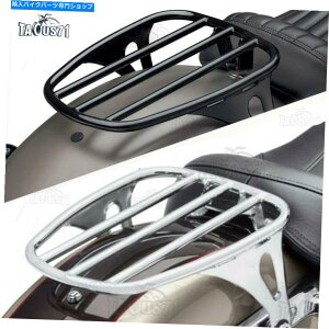 クロームパーツ ハーレーソフトスリムフロリスルストリートボブFXBB 18 + Five Bar Solo Seat Luggage Rack For Harley Softail Slim FLSL Street Bob FXBB 18+