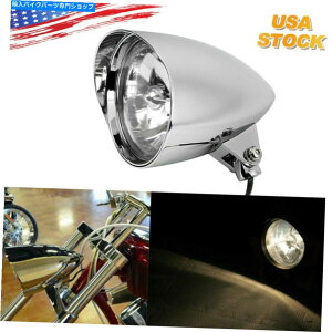 N[p[c 5-3 / 4 "60 / 55WrbggCo[H4wbhCgSoftail Deuce FXSTD Chrome 5-3/4" 60/55W Billet Tri-Bar H4 Headlight For Harley Softail Deuce FXSTD CHROME