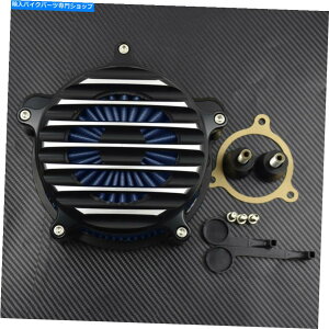 N[p[c Chrome Stripe Air Cleaner Blue Air Filter Fit Harley Touring 17-19 Suspail Chrome Stripe Air Cleaner Blue Air Filter Fit For Harley Touring 17-19 Softail
