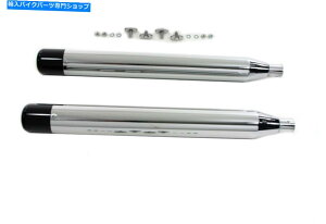 N[p[c Wyatt Gatling ChromeubN_}t[Zbg95-16n[[c[Ott Wyatt Gatling Chrome Black Hollow Point Muffler Set 95-16 Harley Touring FLT