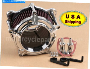 N[p[c n[[c[O[hLOX[p[OCĥ߂̃NNAGAN[itB^[ێ Chrome Clear Air Cleaner Filter Intake For Harley Touring Road King Super Glide
