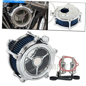 �N���[���p�[�c Harley Dyna���b�{�u�\�t�e�C���̂��߂̃N�����N���ARSD�G�A�N���[�i���[�u���[�z�C�t�B���^�[ Chrome Clear RSD Air Cleaner Blue Intake Filter for Harley Dyna Fat Bob Softail�y���s�A���i�z
