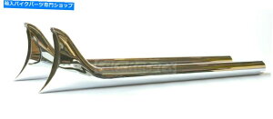 N[p[c 29utBbVe[pCvN[tBbgn[[1-3 / 4vpCvȂobtȂ}t[͑吺ŁI 29" FISHTAIL PIPES Chrome fit Harley 1-3/4" Pipes NO Baffle NO Muffler LOUD!