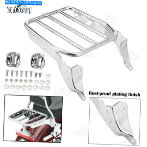N[p[c Holdfast Sissy Barq̔wƃn[[̂߂̃NX|[cוI Chrome Sport Luggage Rack For Harley with Holdfast Sissy Bar Passenger Backrest
