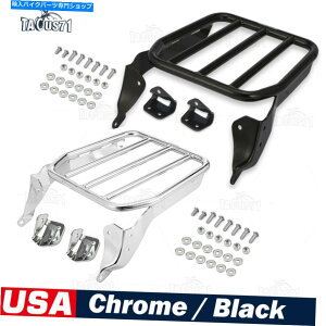 N[p[c 2018 upn[[fbNXXg[g{uFXBBubNhKX|[cוbN For 2018-UP Harley Deluxe Street Bob FXBB Black Rust-proof Sport Luggage Rack