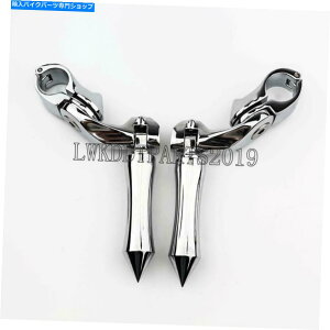 N[p[c Harley Davidson Street Glide flhxc[OAĴ߂Chrome HighwayXpCNtbgyO Chrome Highway Spike Foot Pegs for Harley Davidson Street Glide FLHX Touring USA