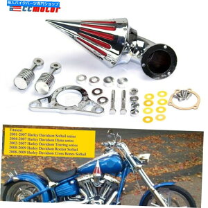 N[p[c n[[\tg_Ci`bp[̂߂̃A~XpCNR[GAN[i[ێtB^[ Aluminum Spike Cone Air Cleaner Intake Filter For Harley Softail Dyna Chopper