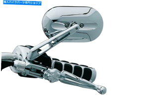 �N���[���p�[�c �N���C���L��1430���[�W�}�O�i���~���[W /�A�_�v�^�[�L�b�g�t���b�g�K���X�A�N�����A���� Kuryakyn 1430 Large Magnum Mirror W/ Adapter Kit Flat Glass, Chrome,Victory