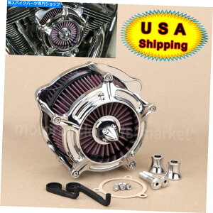 N[p[c N[XpCNGAN[i[ێtB^[tBbgn[[c[OgCr[L2017Abv Chrome Spike Air Cleaner Intake Filter Fit For Harley Touring Trike 2017-Up