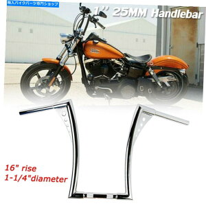N[p[c Harley Flst FXSTpN[1-1 / 4 16C`nho[APEnK[o[o[b Chrome 1-1/4 16inch Rise Handlebar APE Hanger Bar Lever Fat For Harley FLST FXST