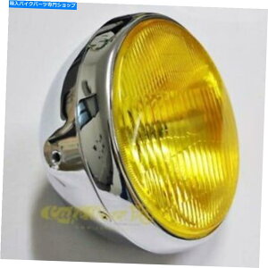 N[p[c wbhCgNu}N[bLp{CG[JtF[T[re[W Headlight Clubman Chrome-Plated Parabola Yellow Cafe Racer Vintage
