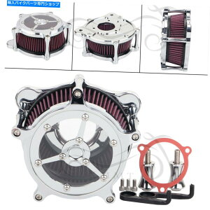 N[p[c Harley Road King Classic Flhrc FlhrpN[GAN[i[zCtB^[Lbg Chrome Air Cleaner Intake Filter Kit For Harley Road King Classic FLHRC FLHR