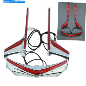 �N���[���p�[�c �t�F���_�[�`�b�v�A�N�Z���g����LED���C�g�X�g���b�v�t�B�b�gF6B 1800 12-17 Fender Tip Accent Vertical LED Light Strip Fit For Honda Goldwing F6B 1800 12-17