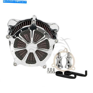 N[p[c Harley Electra Road Glide Flhx 08-16 FXDLS FLŜ߂̃N[GAN[i[ԃtB^ Chrome Air Cleaner Red Filter For Harley Electra Road Glide FLHX 08-16 FXDLS FLS