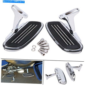 N[p[c Chrome Streamlineq̃tA{[hɃtBbg1993N Chrome Streamline Passenger Foot board FloorBoard Fit For Harley Touring 1993-Up