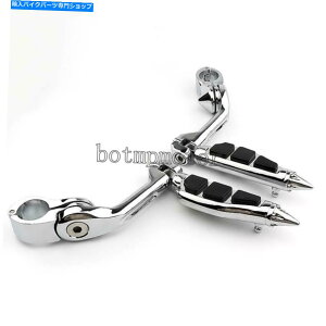 N[p[c Chrome 1-1 / 4 "1.25"n[[c[OXg[gOChflhxpGWK[htbgyO Chrome 1-1/4" 1.25" Engine Guard Foot Pegs For Harley Touring Street Glide FLHX