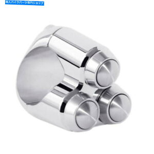 �N���[���p�[�c Motone Mini Switch Chrome�A1 "�A�n�[���[�_�r�b�h�\���p3�X�C�b�` Motone Mini Switch Chrome, 1 ", 3 Switch for Harley Davidson