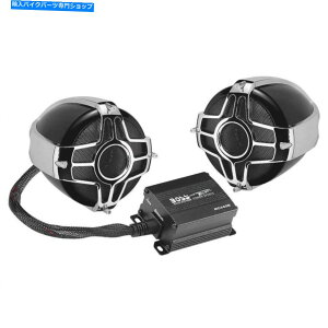 N[p[c {XI[fBI3 "nho[}Eg600W 2Xs[J[VXeubN/N[3 MC440B BOSS AUDIO 3" HANDLEBAR MOUNT 600W 2-SPEAKER SYSTEM BLACK/CHROME 3 MC440B