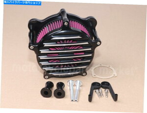�N���[���p�[�c Harley Dyna Road King Softail Springer�̂��߂�Chrome Stripe�G�A�N���[�i���[���b�h�t�B���^�[ Chrome Stripe Air Cleaner Red Filter For Harley Dyna Road King Softail Springer�y���s�A���i�z