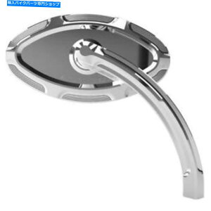 N[p[c Arlen NessΖʔL̋̉EChrome Arlen Ness Beveled Cat Eye Mirror Right Chrome