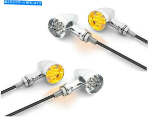 N[p[c [^[oCNLEDCWP[^ - Nre[WgJX^vWFNgoCN̂߂2yA Motorbike LED Indicators - 2 PAIRS for Chrome Vintage Retro Custom Project Bike