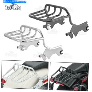 N[p[c n[[\tgfbNXtbs[Xg[g{uFXBB̂߂̔^c[AbvוbN Low-Profile Two-Up Luggage Rack For Harley Softail Deluxe FLDE Street Bob FXBB