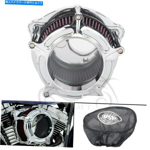 N[p[c ChromeGAN[i[zCtB^[C\bNXpn[[fbNXFLSB / L 107 FLHR / X Chrome Air Cleaner Intake Filter &Rain Sock For Harley Deluxe FLSB/L 107 FLHR/X
