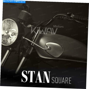 �N���[���p�[�c Kiwav Mirrors Stan Square Chrome�w�b�h���C�g�}�E���g�r���e�[�W�X�^�C�������̃I�[�g�o�C KiWAV mirrors Stan square chrome headlight mount vintage style early motorcycle�y���s�A���i�z