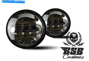 N[p[c LED ZusatzscheinwerferAn[[_rbh\A4,5 "Road King Electra Glide Chrome LED Zusatzscheinwerfer, Harley Davidson, 4,5" Road King Electra Glide CHROME