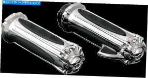 N[p[c NCrN[]rnhObvXbg{XoCP[uyAZbgn[[82-2018 Kuryakyn Chrome Zombie Hand Grips Throttle Boss By Cable Pair Set Harley 82-2018